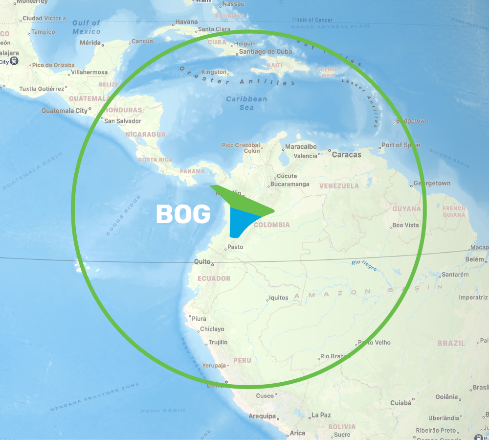 BOG cargo range graphic